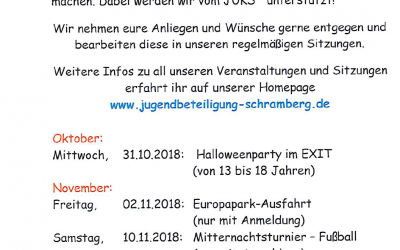 JuBI Schramberg  – Oktober, November 2018